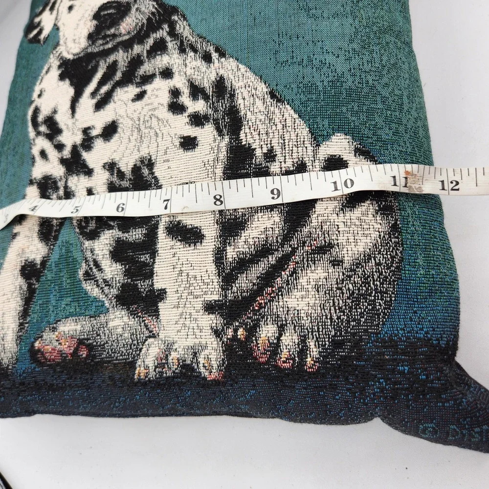 Dalmatian‎ Dog VTG Throw Pillow Tapestry Teal Green Accent Decor Cute Puppy
